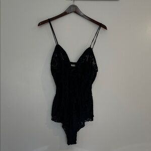 Victoria secrets vintage Black Lace Bodysuit